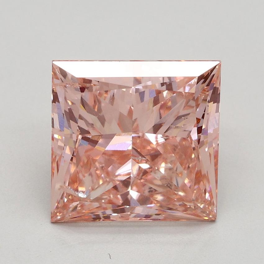 3.09 Ct. Fancy Intense Pink Princess Lab Grown Diamond