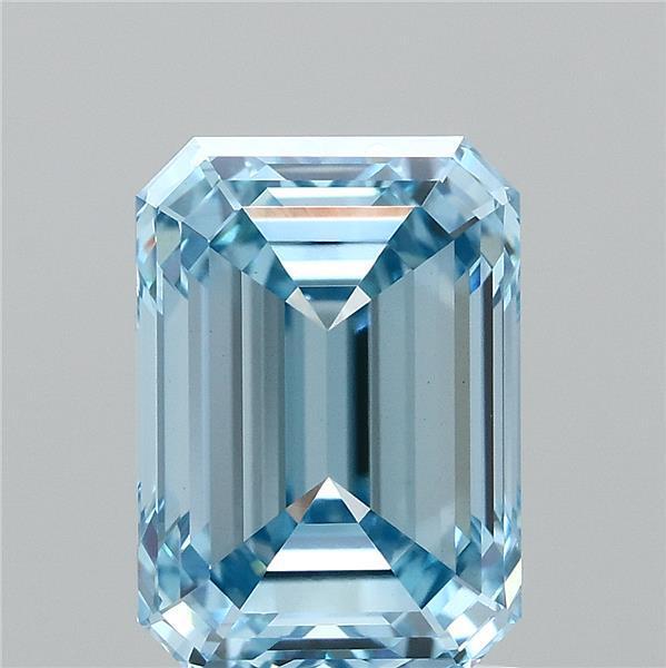 2.06 Ct. Fancy Vivid Blue Emerald Lab Grown Diamond