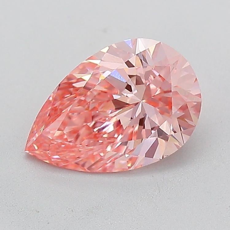 1.57 Ct. Fancy Vivid  Pink Pear Lab Grown Diamond
