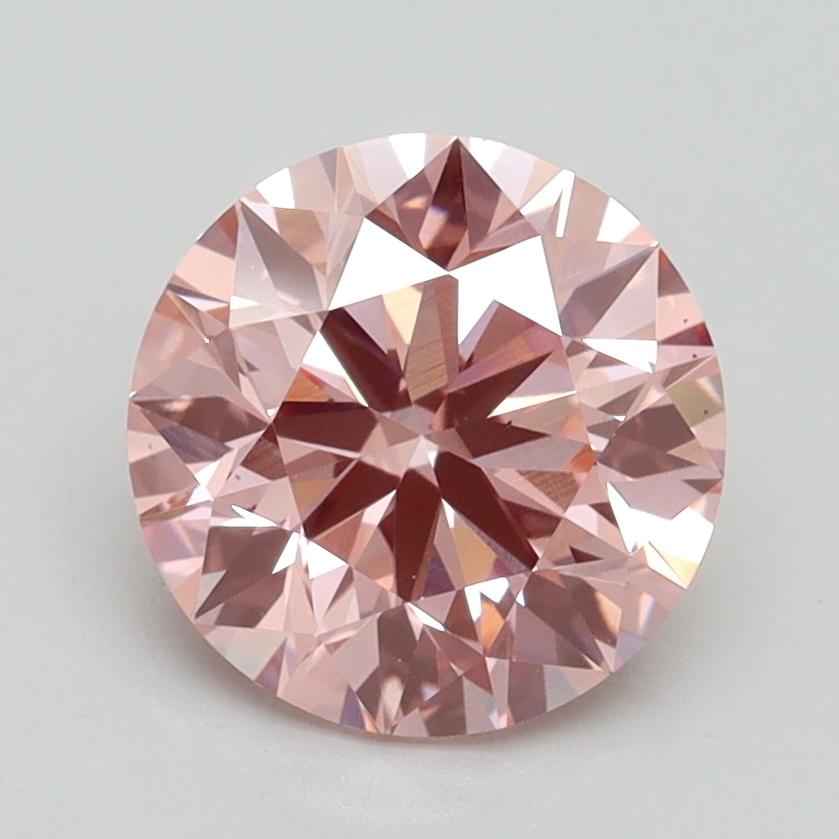 1.98 Ct. Fancy Intense Pink Round Lab Grown Diamond