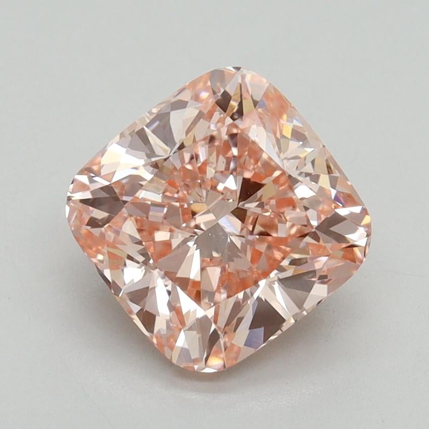 2.50 Ct. Fancy Intense Pink Cushion Lab Grown Diamond