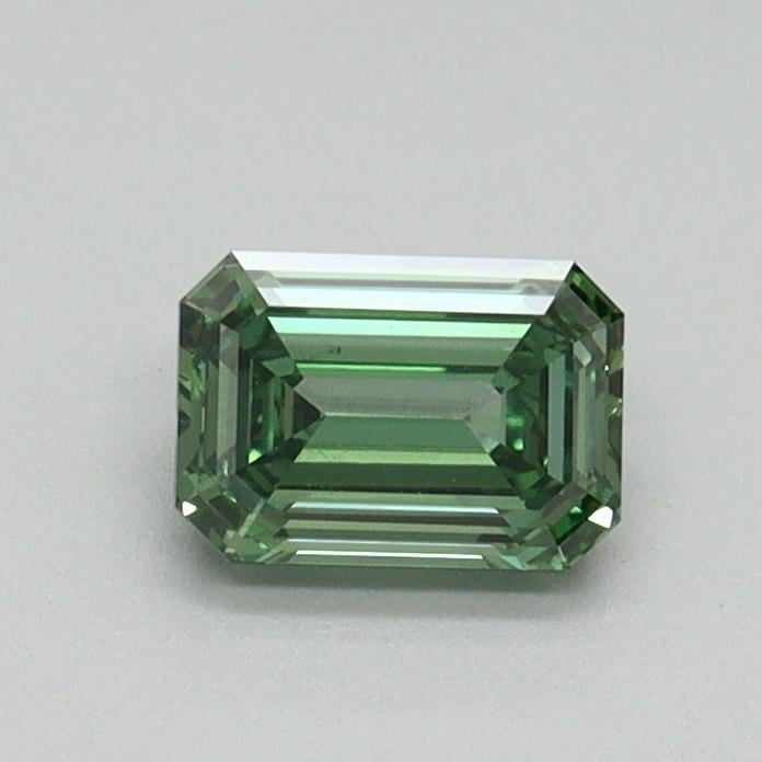 0.53 Ct. Fancy Vivid Pacific Green Emerald Lab Grown Diamond