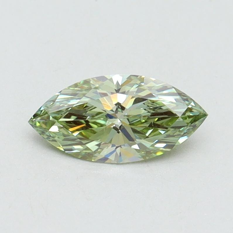 0.51 Ct. Fancy Vivid Green Marquise Lab Grown Diamond