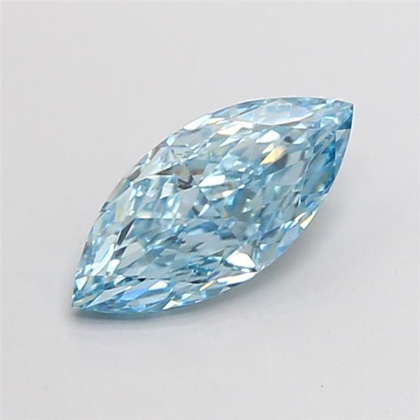 1.02 Ct. Fancy Vivid  Blue Marquise Lab Grown Diamond