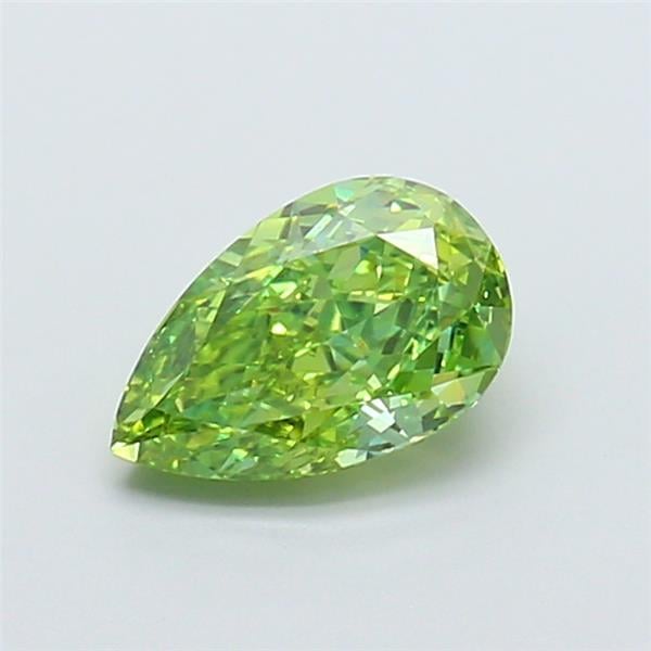1.02 Ct. Fancy Vivid  Green Pear Lab Grown Diamond