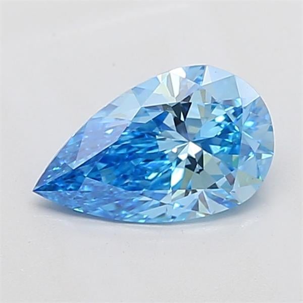 1.08 Ct. Fancy Vivid Blue Pear Lab Grown Diamond