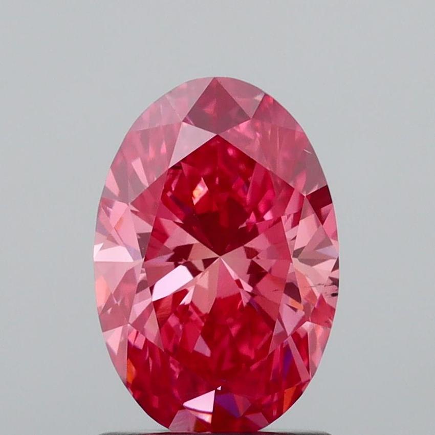1.30 Ct. Fancy Vivid Pink Oval Lab Grown Diamond