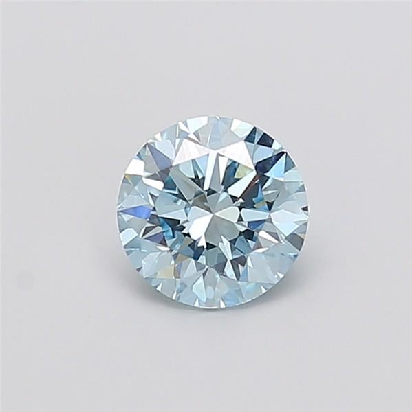 1.42 Ct. Fancy Vivid Blue Round Lab Grown Diamond