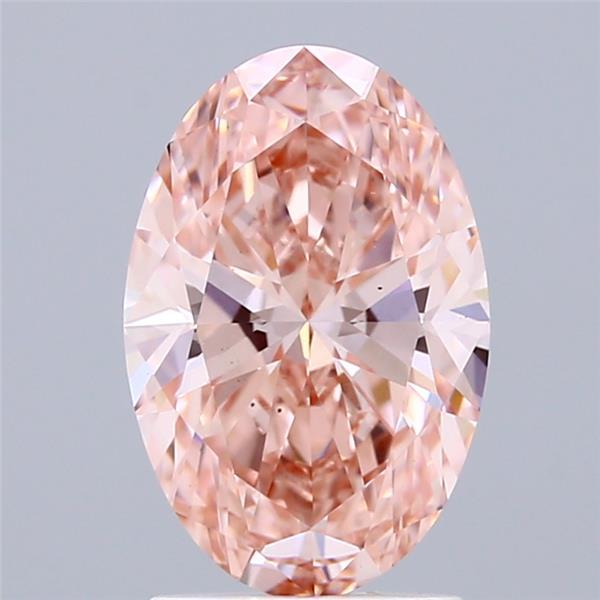 2.01 Ct. Fancy Vivid Pink Oval Lab Grown Diamond