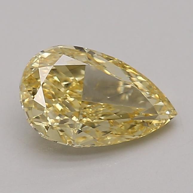 1.22 Ct. Fancy Vivid Yellow Pear Lab Grown Diamond