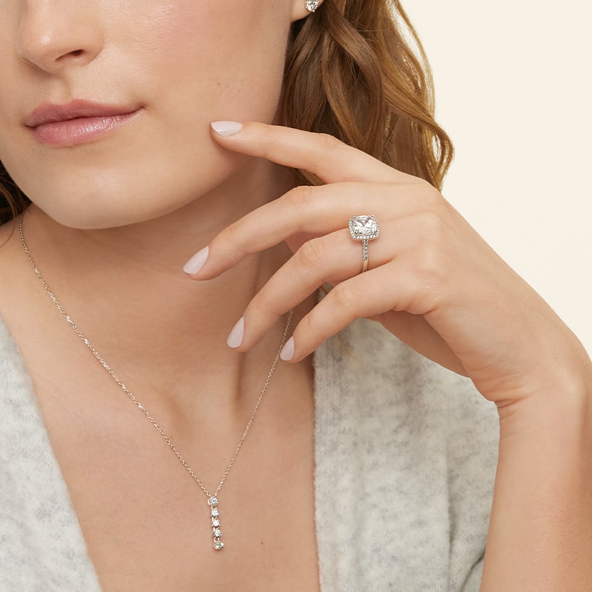 Platinum Odessa Diamond Ring (1/5 ct. tw.), large additional view 1
