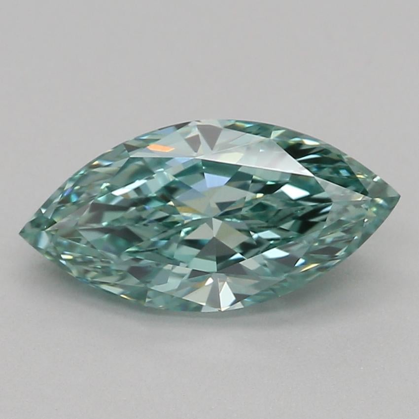 1.03 Ct. Fancy Vivid Green Marquise Lab Grown Diamond