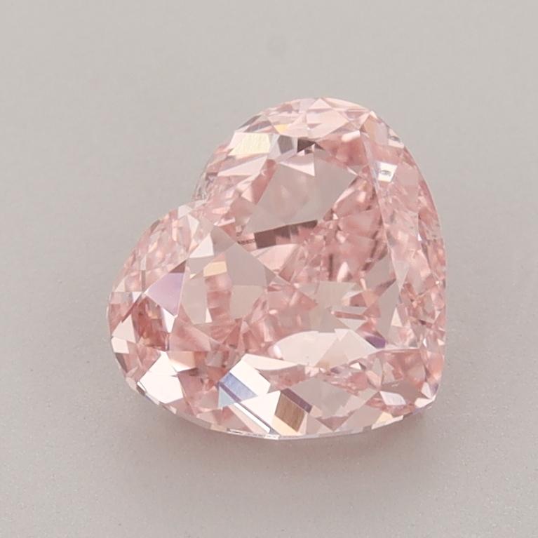 1.70 Ct. Fancy Intense  Pink Heart Lab Grown Diamond