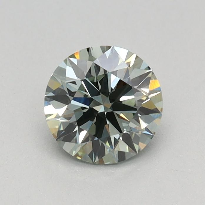 0.51 Ct. Fancy Intense Green Round Lab Grown Diamond