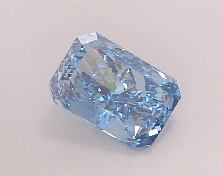 1.12 Ct. Fancy Vivid Blue Radiant Lab Grown Diamond