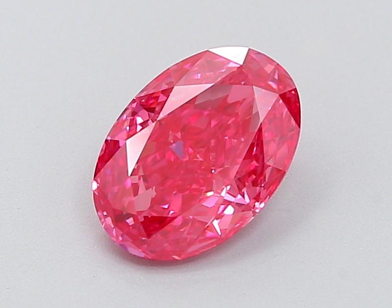 1.34 Ct. Fancy Vivid Pink Oval Lab Grown Diamond