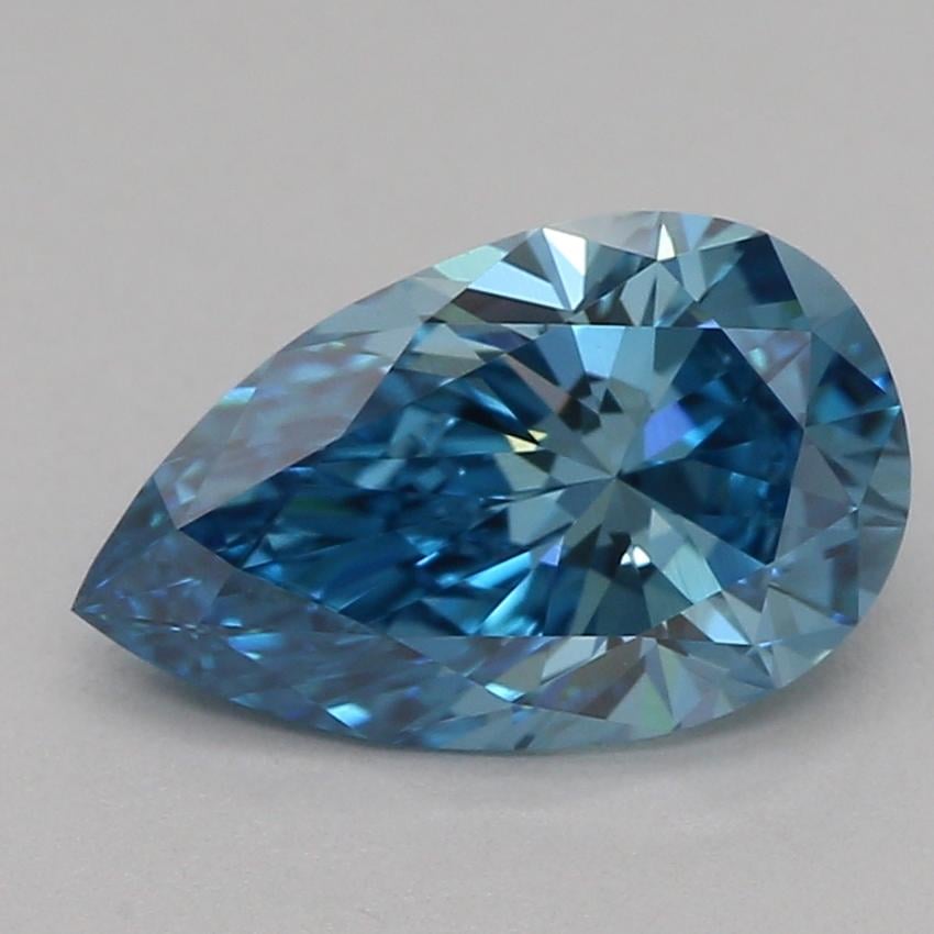 1.01 Ct. Fancy Vivid Blue Pear Lab Grown Diamond