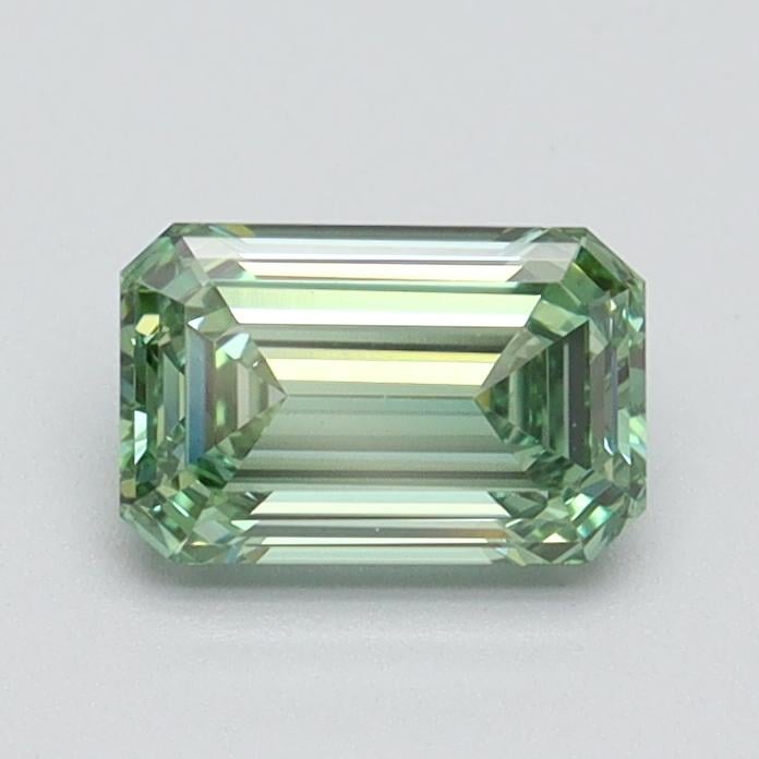 0.77 Ct. Fancy Vivid Pacific Green Emerald Lab Grown Diamond