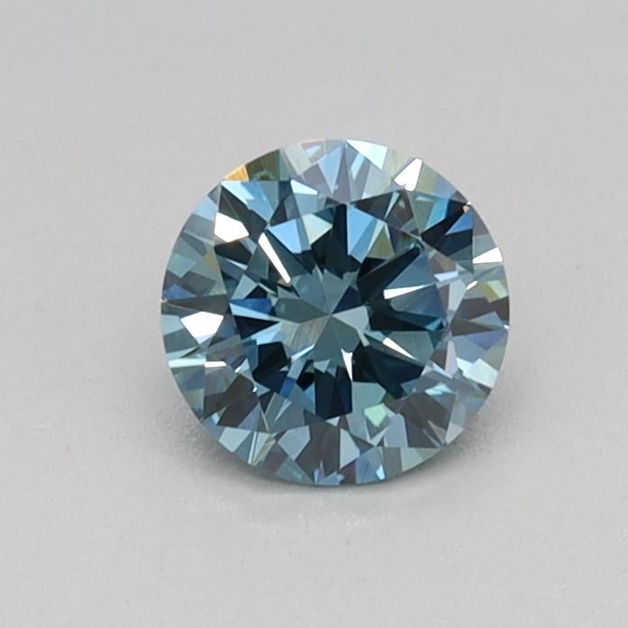 0.33 Ct. Fancy Vivid Blue Round Lab Grown Diamond