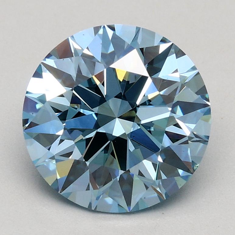 1.56 Ct. Fancy Blue Round Lab Grown Diamond