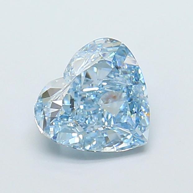 1.40 Ct. Fancy Vivid  Blue Heart Lab Grown Diamond