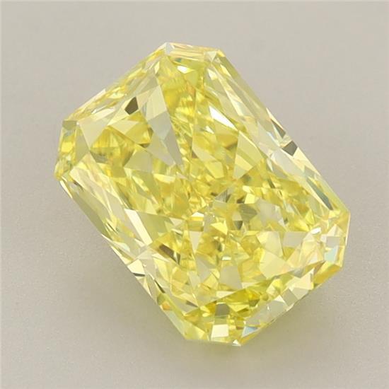 1.81 Ct. Fancy Vivid Yellow Radiant Lab Grown Diamond