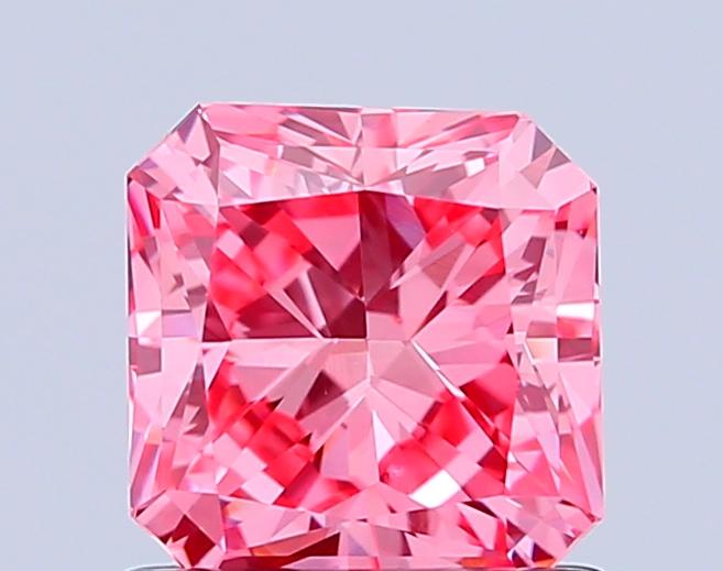1.05 Ct. Fancy Vivid Pink Radiant Lab Grown Diamond