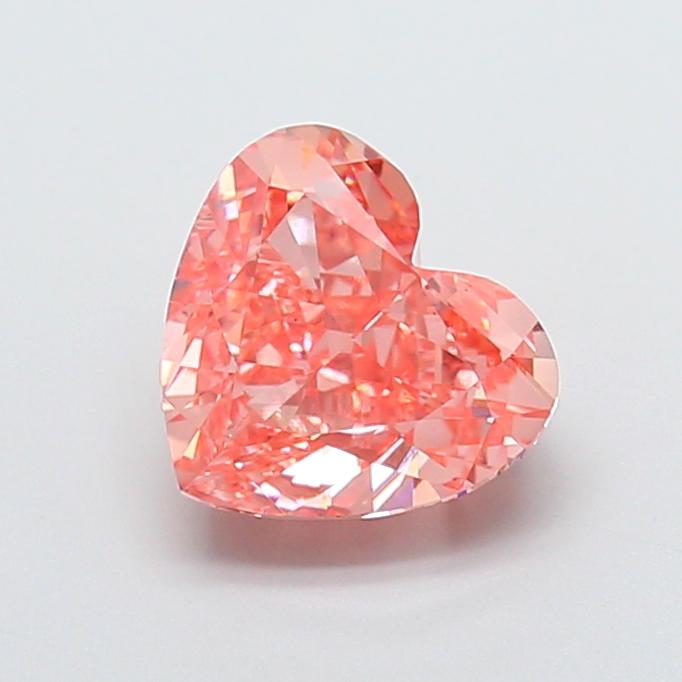 2.68 Ct. Fancy Intense Brownish Pink Heart Lab Grown Diamond