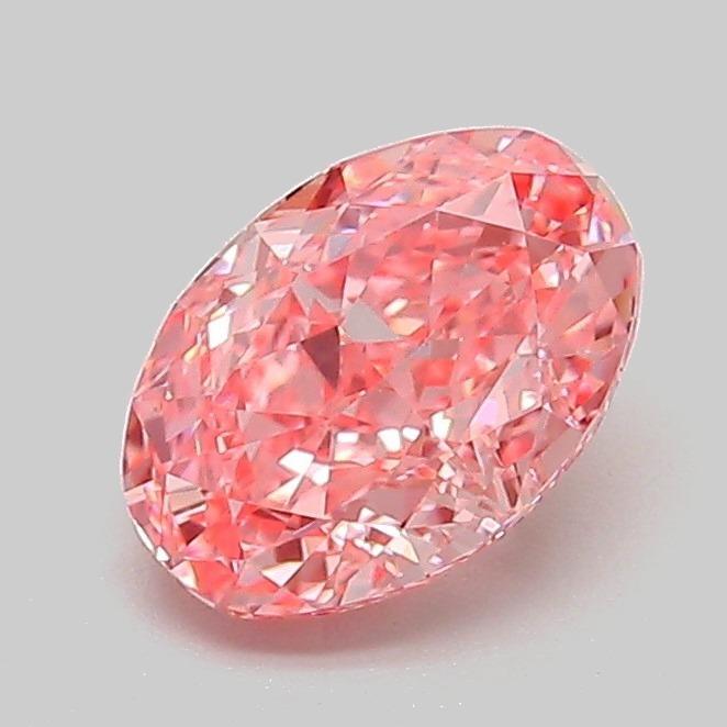 1.10 Ct. Fancy Vivid Pink Oval Lab Grown Diamond
