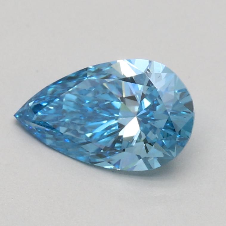 0.60 Ct. Fancy Vivid Blue Pear Lab Grown Diamond