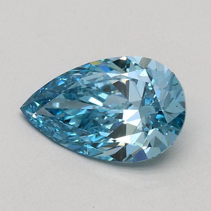 0.53 Ct. Fancy Vivid Blue Pear Lab Grown Diamond