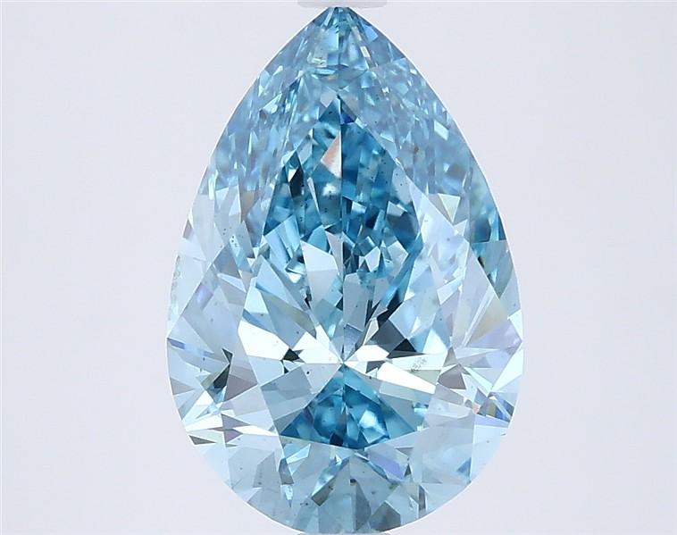 3.00 Ct. Fancy Vivid  Blue Pear Lab Grown Diamond