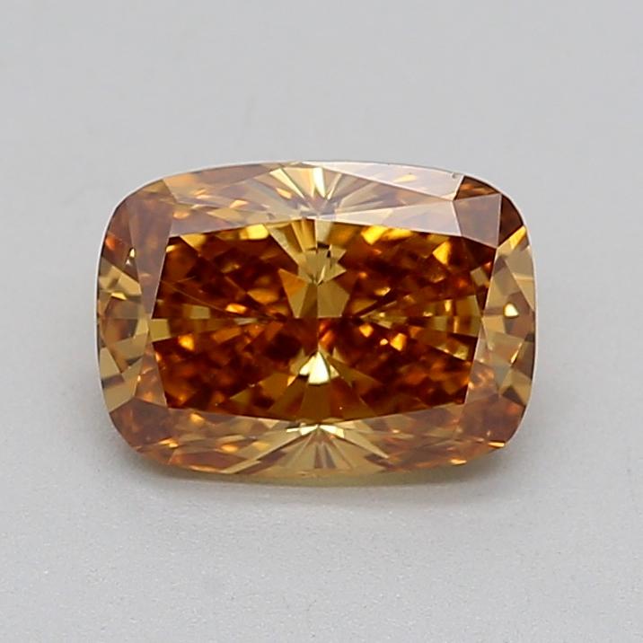 1.05 Ct. Fancy Yellowish Brown Cushion Lab Grown Diamond
