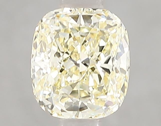 1.08 Ct. Fancy Light Yellow Cushion Lab Grown Diamond