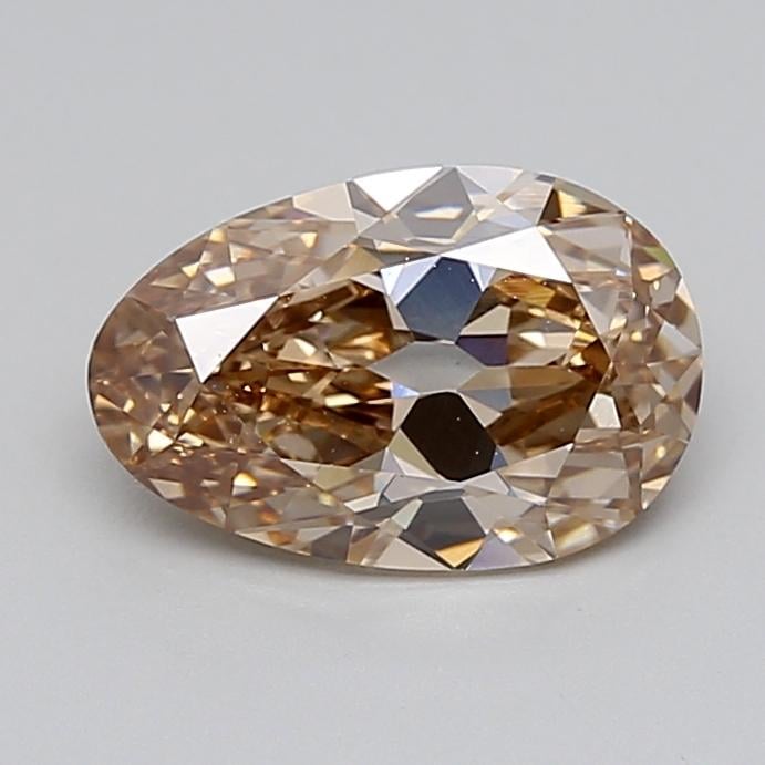 2.06 Ct. Very Light  Brown Pear Lab Grown Diamond