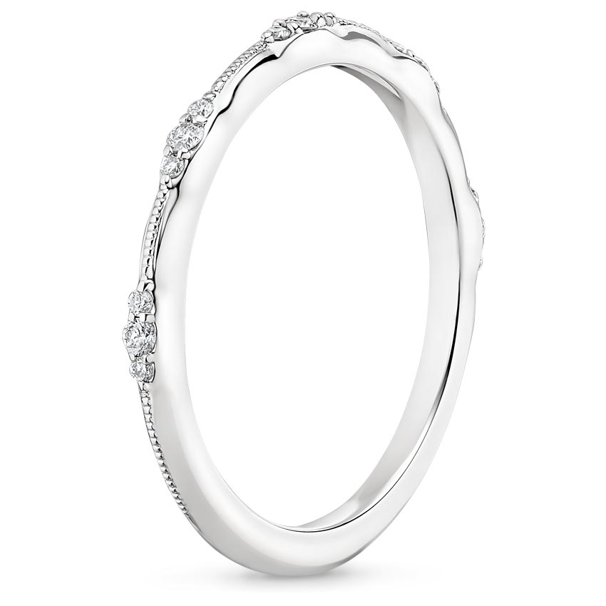 Platinum Alena Diamond Ring, large side view