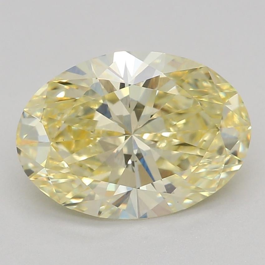 1.54 Ct. Fancy Intense Yellow Oval Lab Grown Diamond