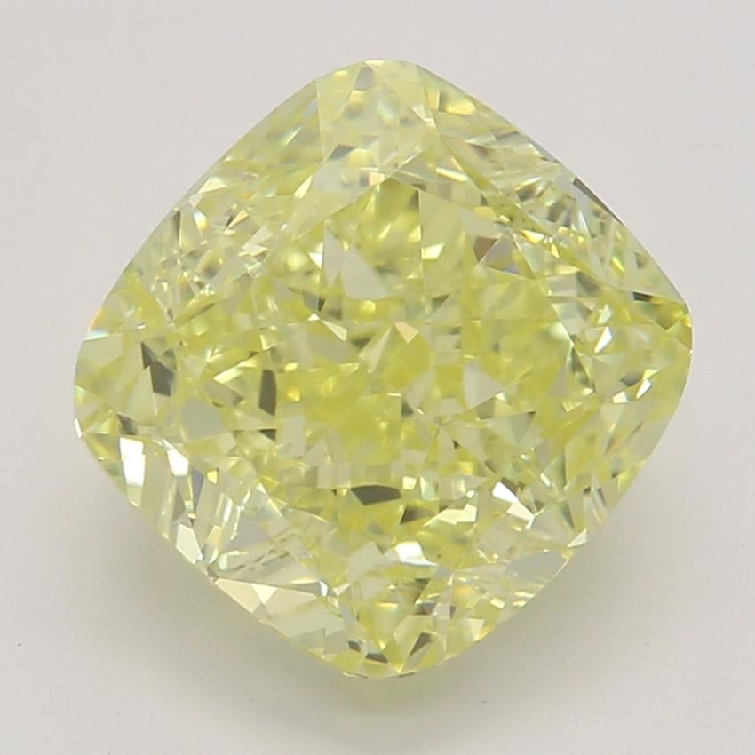 2.03 Ct. Fancy Intense Yellow Cushion Diamond