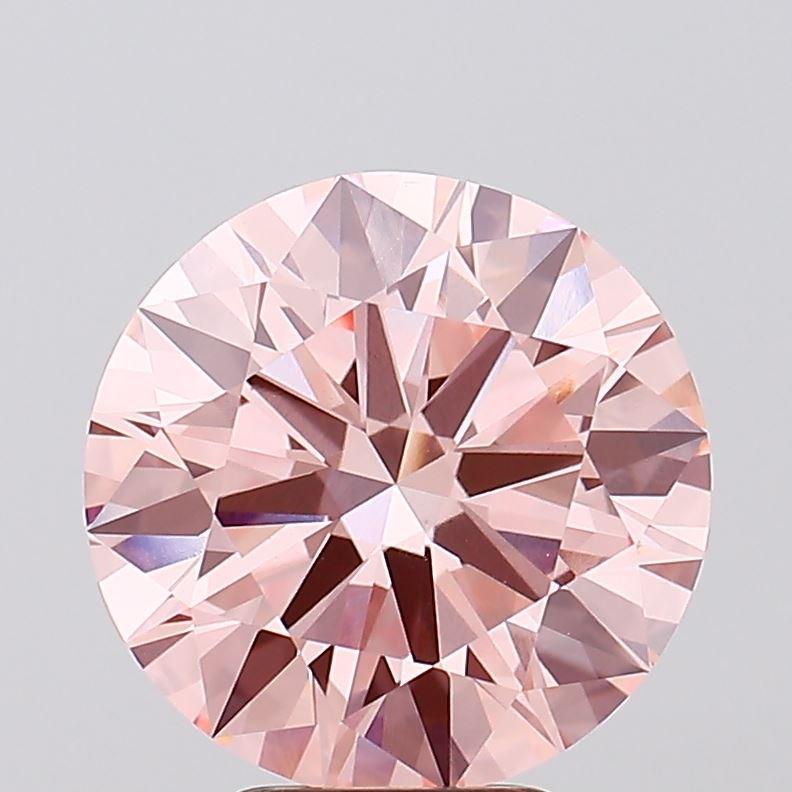 5.10 Ct. Fancy Vivid Pink Round Lab Grown Diamond