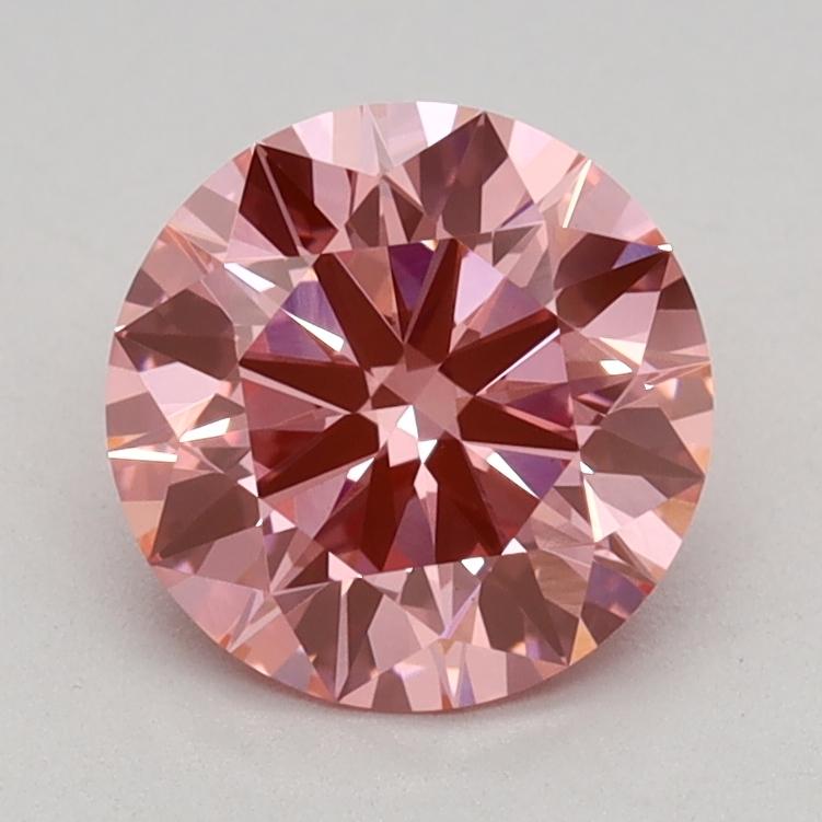 1.03 Ct. Fancy Vivid Pink Round Lab Grown Diamond