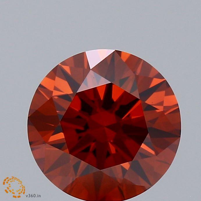 2.01 Ct. Fancy Deep Orange Round Lab Grown Diamond