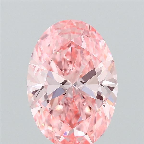 1.09 Ct. Fancy Vivid Pink Oval Lab Grown Diamond