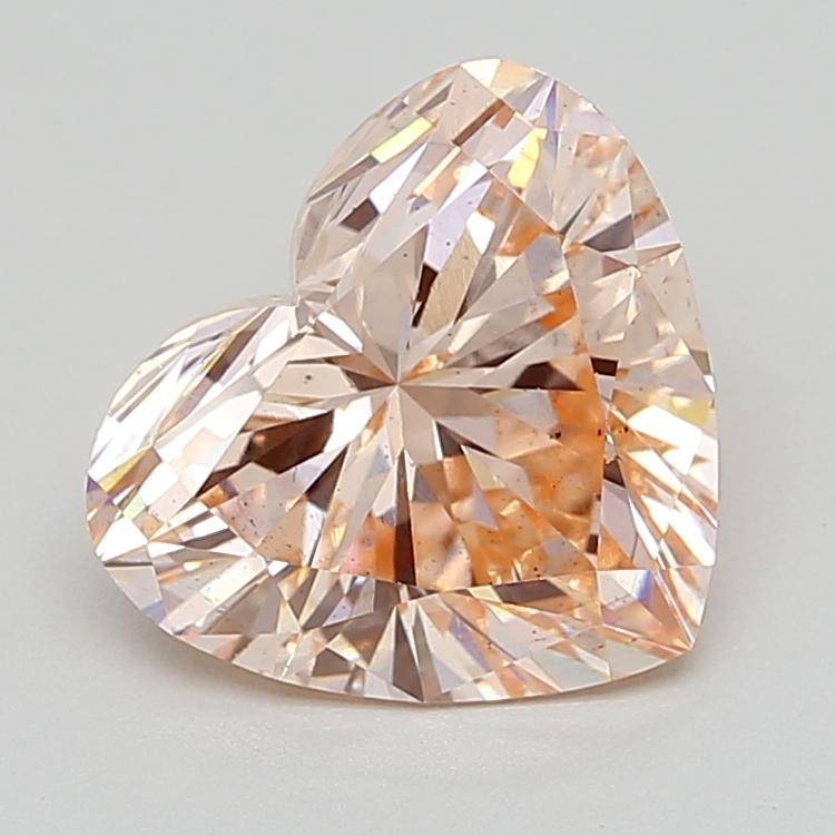 4.05 Ct. Fancy Intense  Pink Heart Lab Grown Diamond