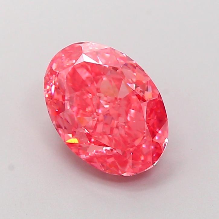2.12 Ct. Fancy Vivid Pink Oval Lab Grown Diamond