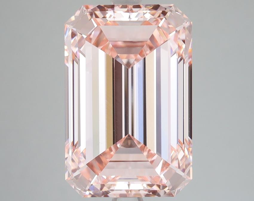 7.04 Ct. Fancy Intense Pink Emerald Lab Grown Diamond