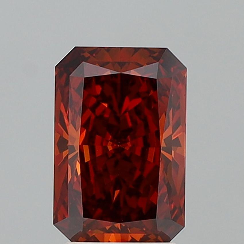 2.96 Ct. Fancy Intense Pink Radiant Lab Grown Diamond