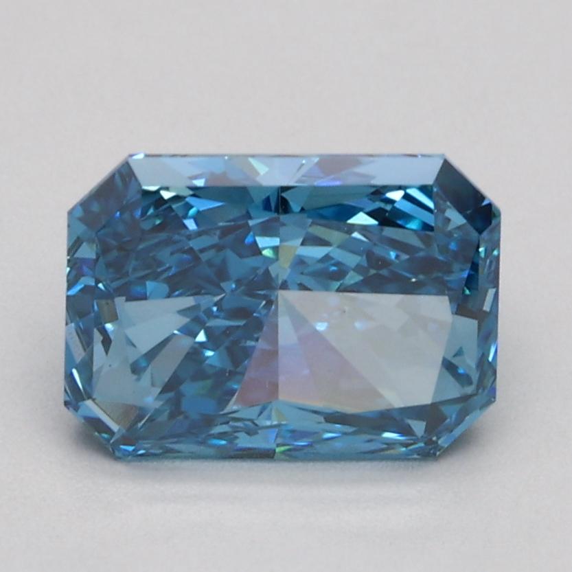 1.45 Ct. Fancy Vivid Blue Radiant Lab Grown Diamond