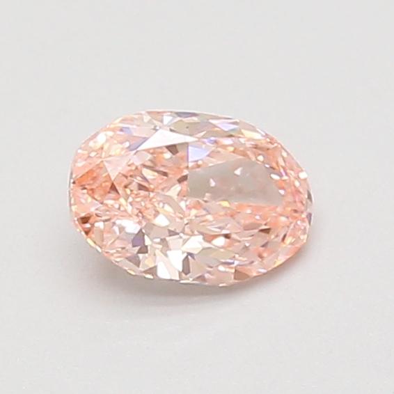 0.55 Ct. Fancy Vivid Pink Oval Lab Grown Diamond
