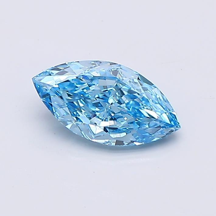 0.47 Ct. Fancy Vivid  Blue Marquise Lab Grown Diamond