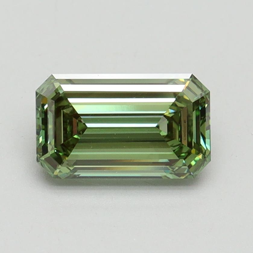 1.15 Ct. Fancy Vivid Green Emerald Lab Grown Diamond